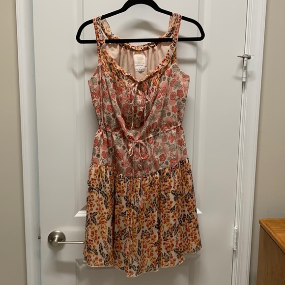 Anna Sui Foxglove Mixed Print Dress - Picture 3 of 8